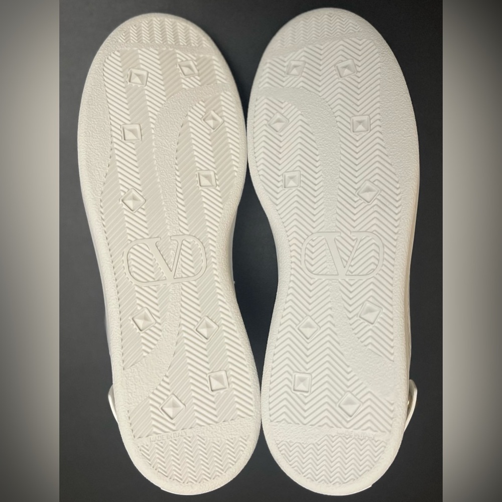 Valentino White Perforated V-Logo Sneakers - Picture 7 of 14